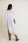 NEW White Tassel Border Kimono