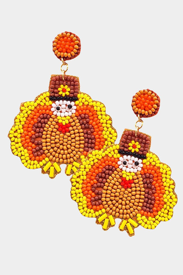 Turkey Beaded Dangle Earrings