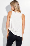 Baseball vibes side slit tank top
