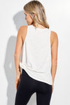 Baseball vibes side slit tank top - 2 Colors