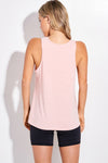 Baseball vibes side slit tank top - 2 Colors