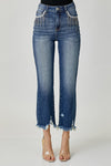 SALE Risen High Rise Crop Straight - Curvy Size
