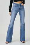 Risen Mid Rise Basic Flare Jeans