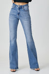 Risen Mid Rise Basic Flare Jeans