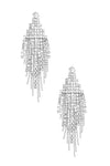 Rhinestone Pave Fringe Earring - 2 Colors