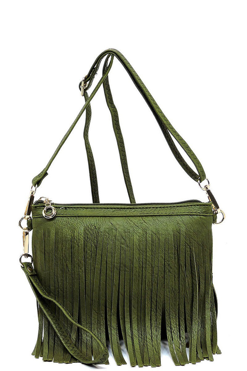 NEW Western Fringe Clutch Cross Body Bag - 16 Colors!