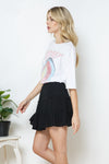 SALE - Ruffle Tiered Skirt- Elastic Waist