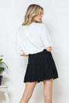 SALE - Ruffle Tiered Skirt- Elastic Waist