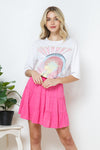 SALE - Ruffle Tiered Skirt- Elastic Waist