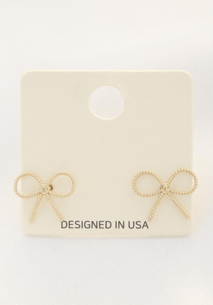 Metal Bow Earring