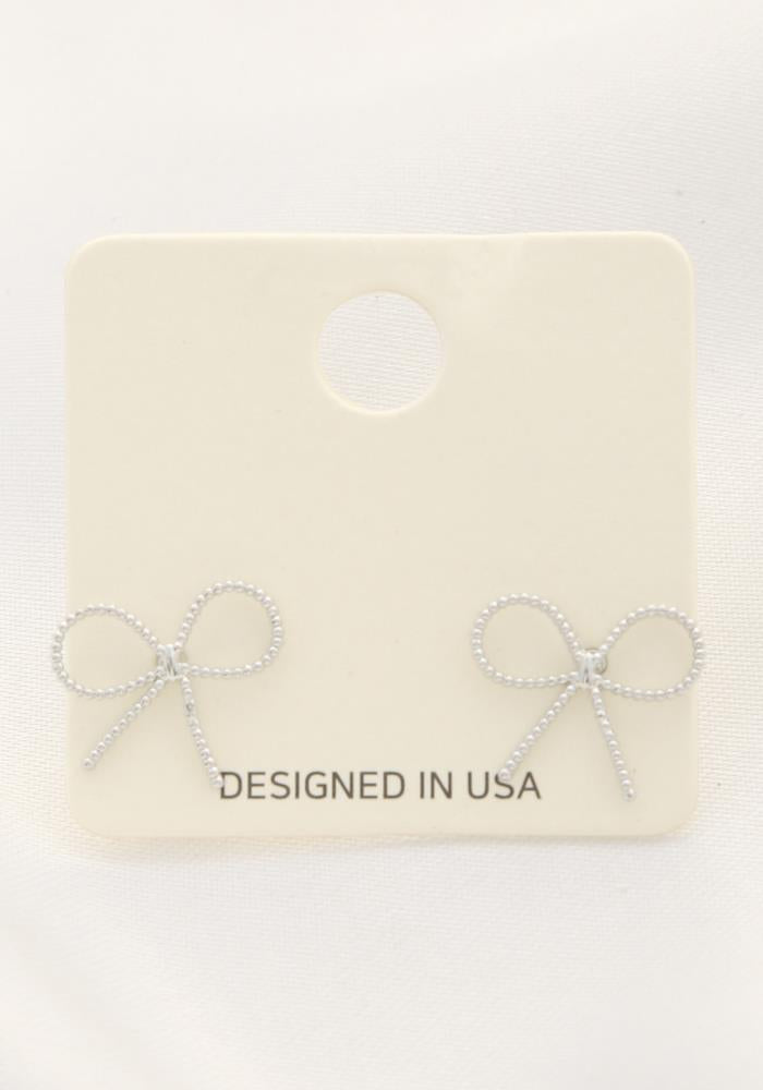 Metal Bow Earring