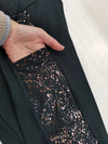 XMAS JULY Anchored Leggings | BLACK + ROSE GOLD METALLIC FLECK