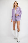SALE Waffle Button Front Knit - Curvy