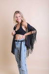 Crochet Medallion Tassel Kimono - 5 Colors