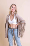 Crochet Medallion Tassel Kimono - 5 Colors
