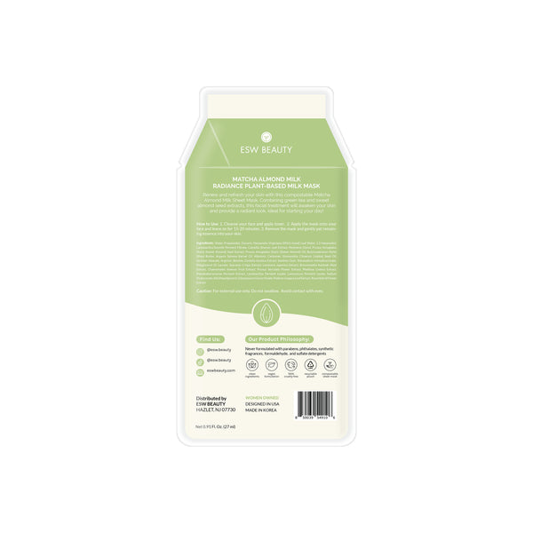 NEW Matcha Almond Milk Radiance Plant-Based Milk Mask
