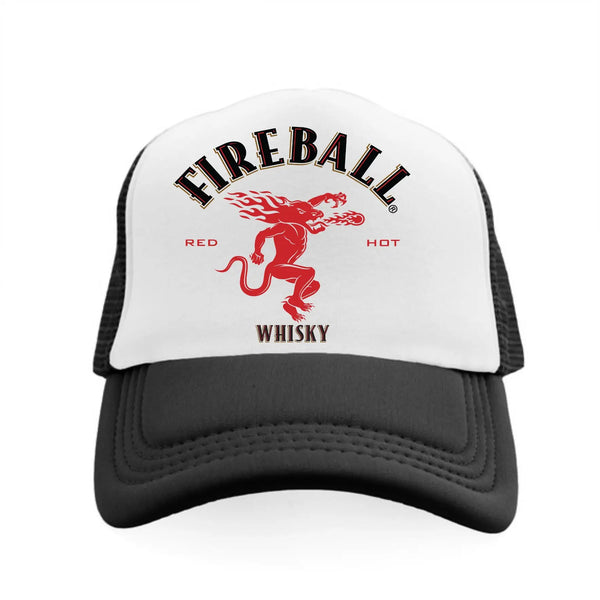 Fireball Whiskey Vintage Trucker Hat cap unisex