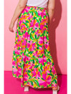 Printed Poplin Skirt - Curvy Size