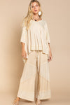 POL V Neck Boho Hoodie
