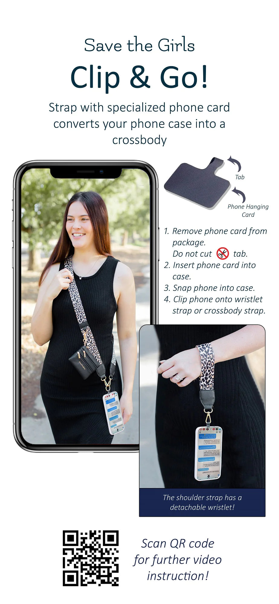 Clip & Go Strap W/zippered Pouch - Green/Purple Pattern