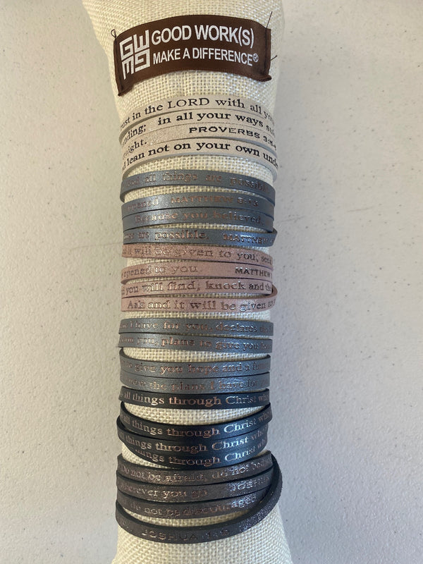 NEW Good Works Bible Verse Bracelets