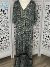 Boho Short Sleeve Maxi Dress