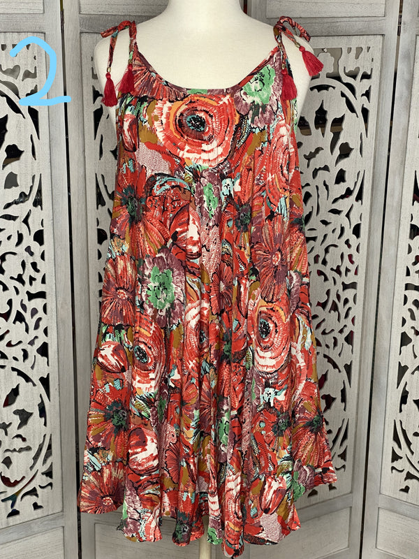 Tie Strap Dress - Multiple Prints