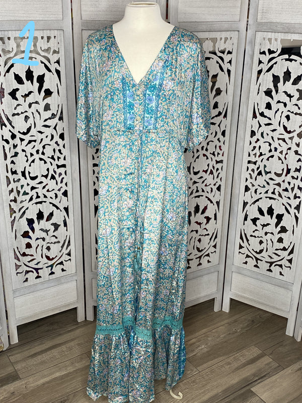 Boho Short Sleeve Maxi Dress