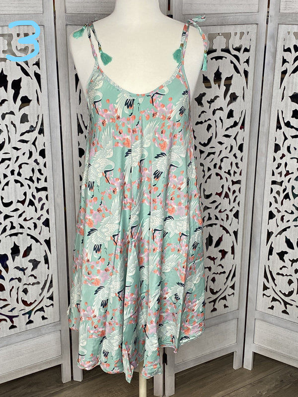 Tie Strap Dress - Multiple Prints