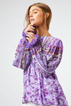 Round Neck Peasant Babydoll Top