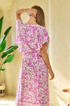Floral Smocked Layered Maxi Dress