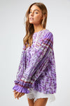 Round Neck Peasant Babydoll Top