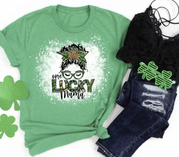One Lucky Mama Graphic Tee