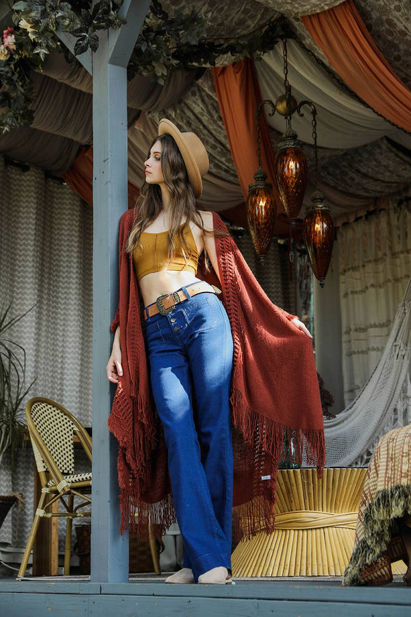 Rust Boho Fall Kimono