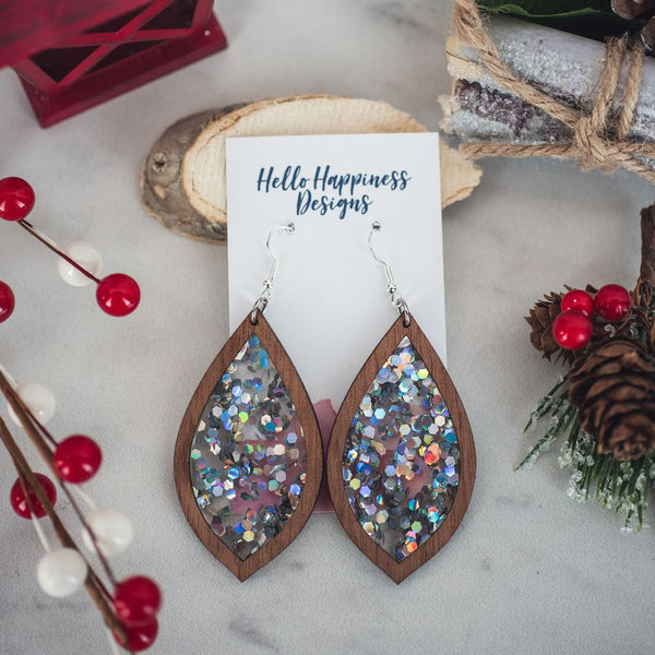 Fairy Dust Glitter Inset Dangles