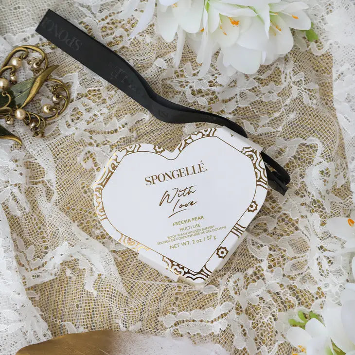 Spongelle With Love Heart Buffer | Freesia Pear
