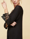 Waffle Crochet Trim Top