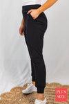 Black Knit Jogger Curvy