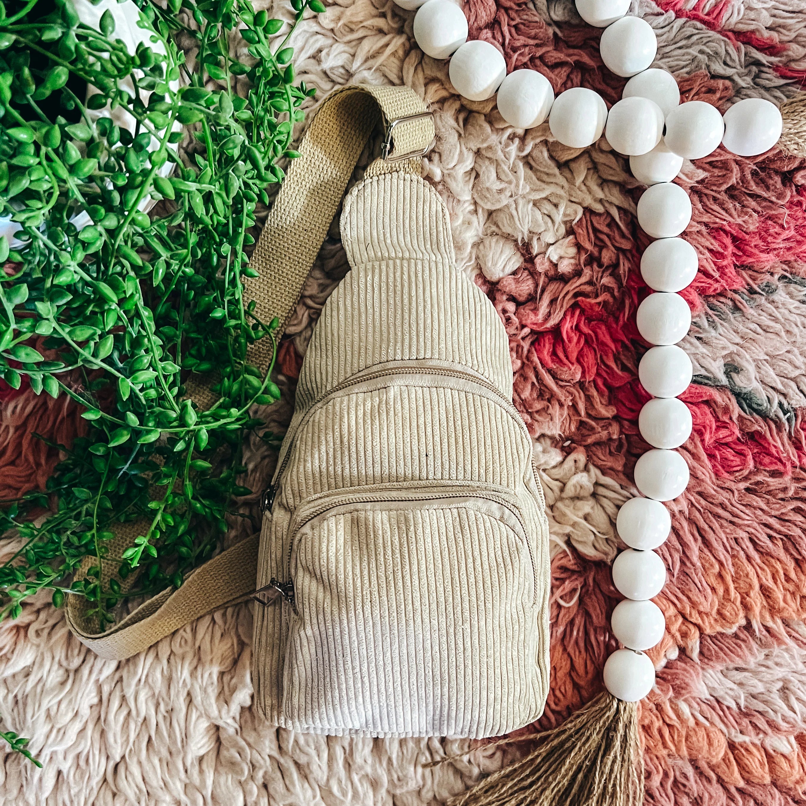 Corded Crossbody Bag - 7 colors