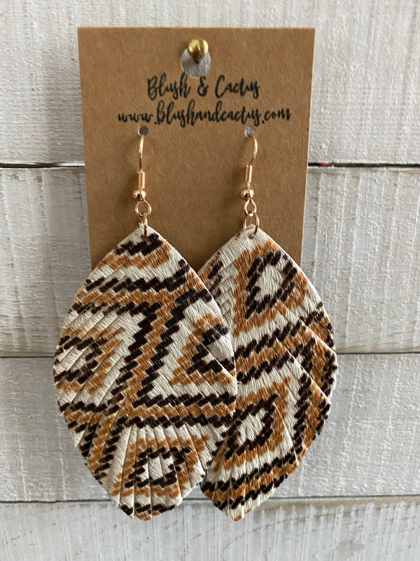 Fall Chevron Earrings