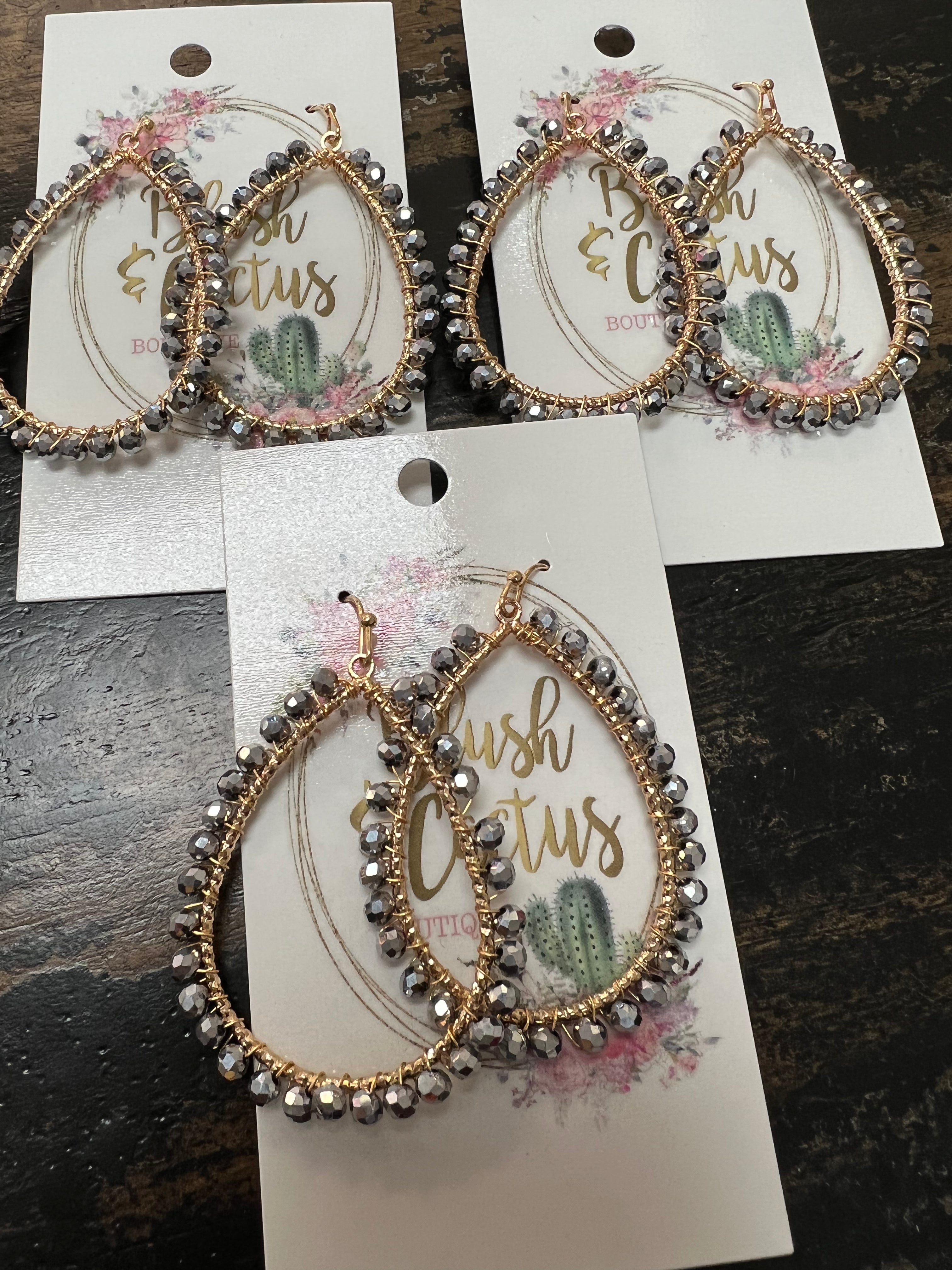 NEW Silver Teardrop Dangle