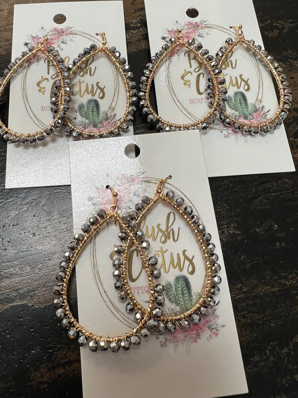 NEW Silver Teardrop Dangle