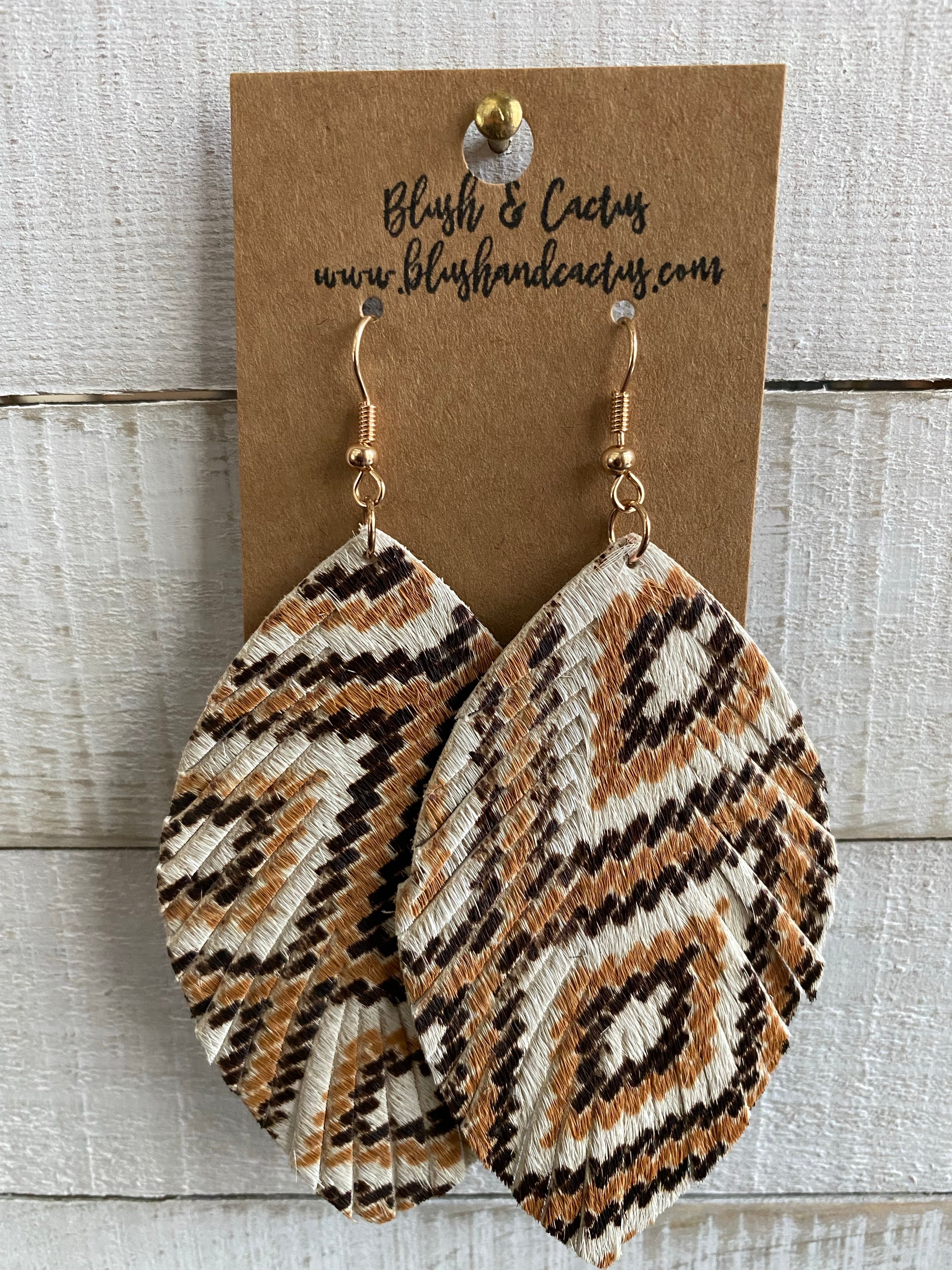 Fall Chevron Earrings
