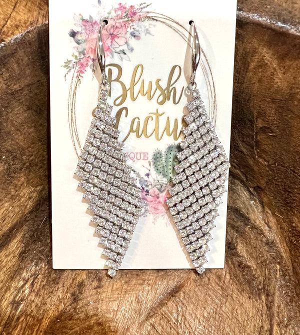 NEW Rhinestone Dangle Earrings
