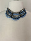 NEW Multi Blue Beaded Necklace