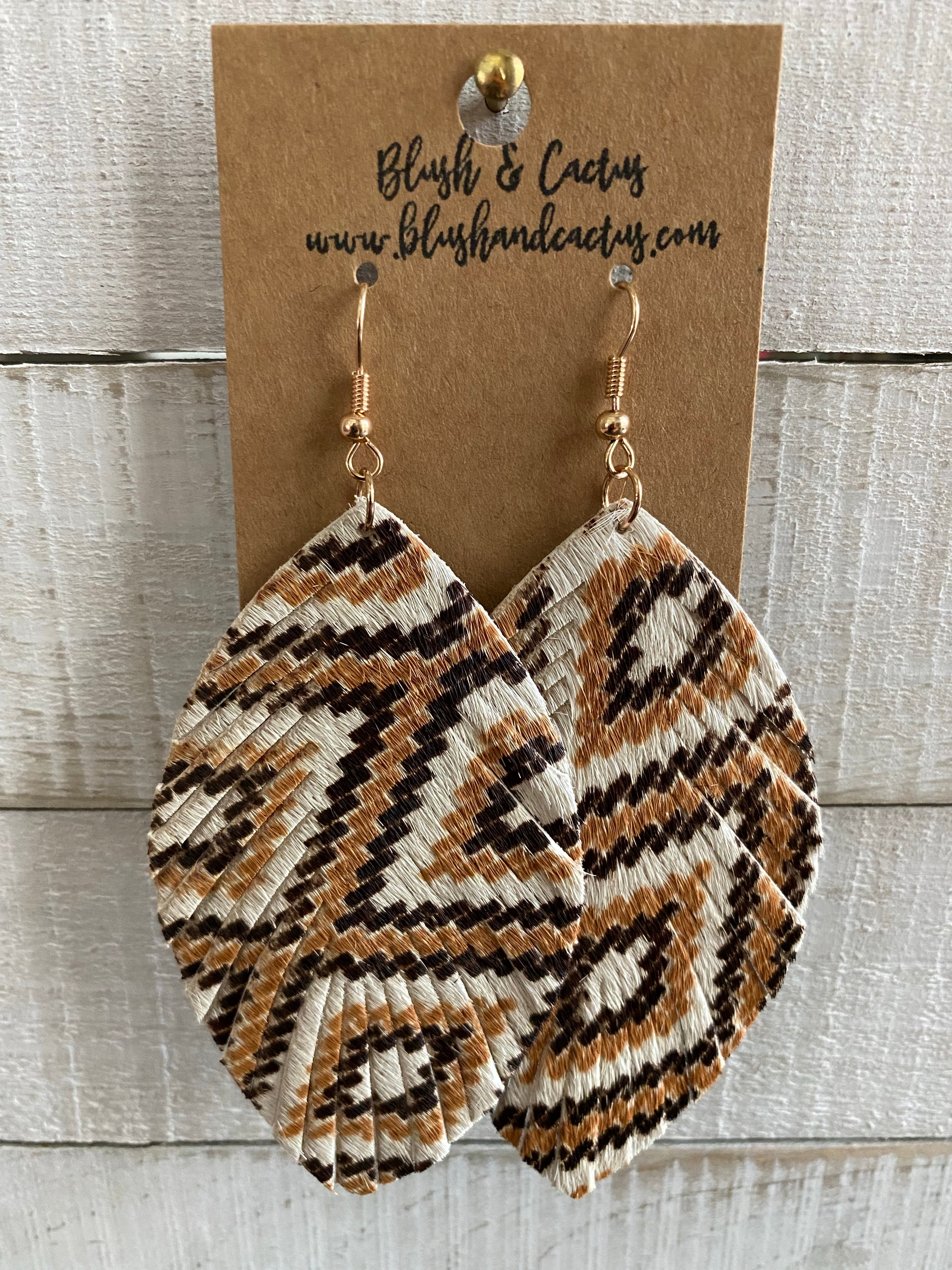 Fall Chevron Earrings