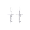 Blessed Cross Fish Hook Earrings - 2 colors