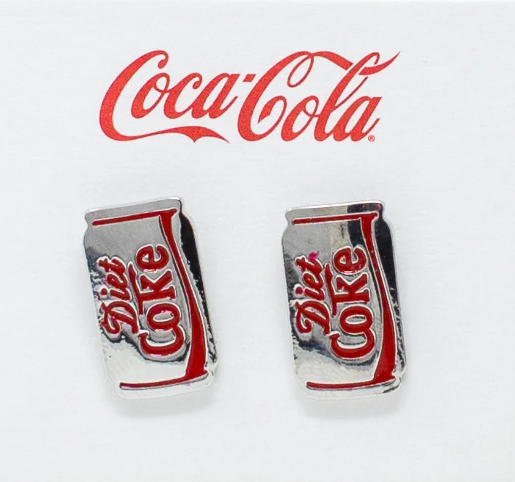 Diet Coke Can Stud Earrings