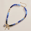 Layered Glass Bead Necklace | Trio of Charms