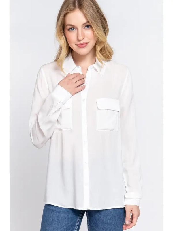 The Clean Slate Shirt - Blush & Cactus